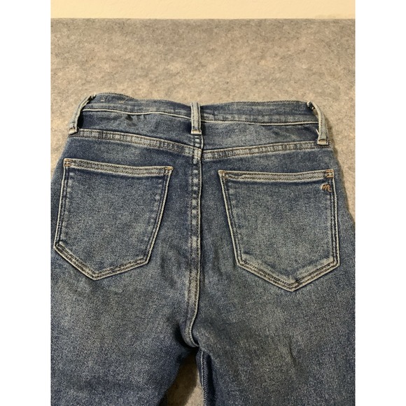 Madewell Women's 25 Blue Denim Cali Demi Boot Jeans Wash - Picture 3 of 10